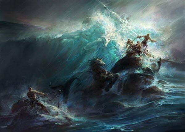 Poseidon’s Wrath<br /> http://www.imaginefx.com/02287754330481049105/painting-poseidon-s-wrath.html