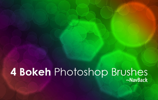 4个散景的Photoshop笔刷<br /> http://navback.deviantart.com/art/4-Bokeh-Photoshop-Brushes-136682189