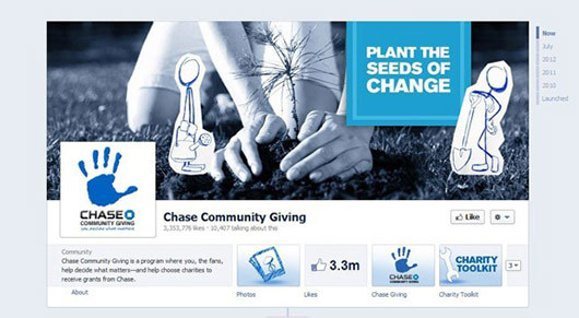 Chase Community Giving<br /> https://www.facebook.com/ChaseCommunityGiving