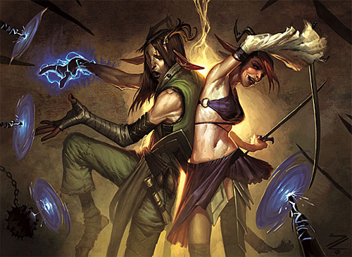 MtG Safehold Duo<br /> http://thedesigninspiration.com/illustrations/forest-spirit/