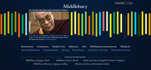 Middlebury College<br /> http://www.middlebury.edu/#story356909