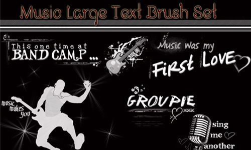 Music Photoshop Brushes<br /> http://forgottenshadow7.deviantart.com/art/Music-Photoshop-Brushes-91036330