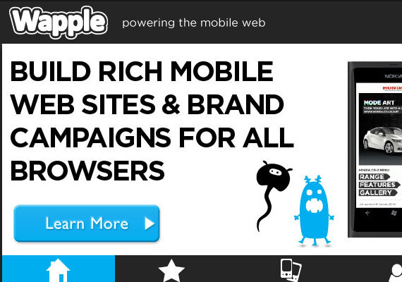 Wapple<br /> http://wapple.net/<br /> Wapple在移动网站制作上具有权威性，他对于移动技术和用户体验的细节关注尤甚。