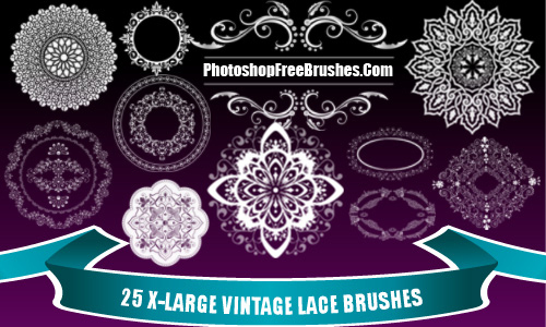 25 Vintage Lace Photoshop Brushes Part 2<br /> http://www.photoshopfreebrushes.com/vintage-lace-brushes/