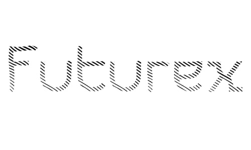 Futurex Striped<br /> http://www.fontspace.com/apostrophic-lab/futurex-striped