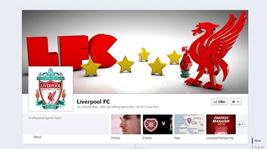 Liverpool FC<br /> http://www.facebook.com/LiverpoolFC