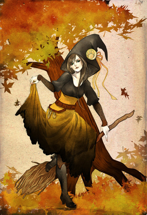 Halloween Witch<br /> http://jurithedreamer.deviantart.com/art/halloween-witch-146588897