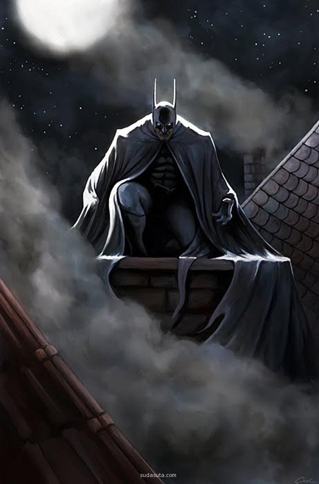 蝙蝠侠主题插画欣赏