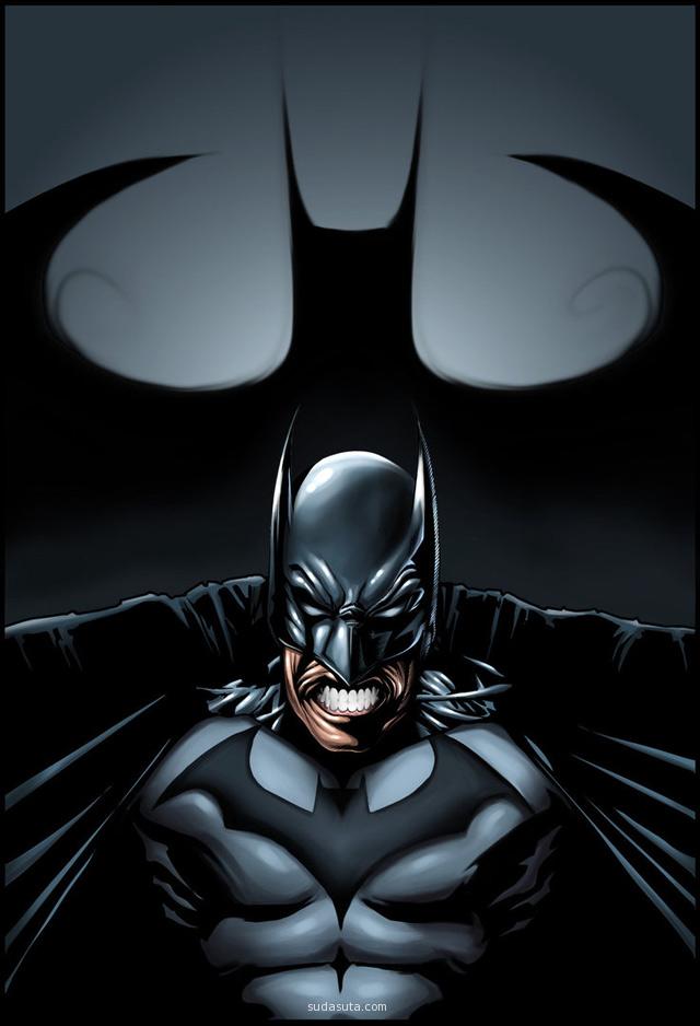 蝙蝠侠主题插画欣赏