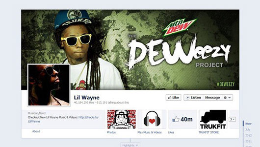 Lil Wayne<br /> http://www.facebook.com/LilWayne