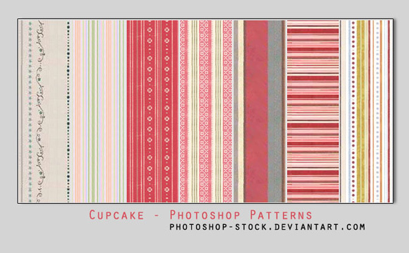 纸杯蛋糕photoshop图案<br /> http://photoshop-stock.deviantart.com/art/Cupcake-Photoshop-Patterns-94361274