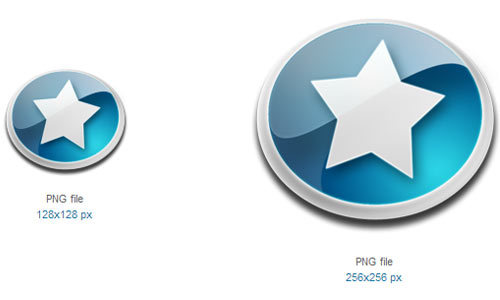星形图标<br /> 24x24px，32x32px，48x48px，128x128px，256x256px<br /> http://www.softicons.com/free-icons/toolbar-icons/generic-icons-by-mat-u/star-icon