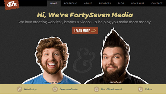 We’re FortySeven Media<br /> http://fortysevenmedia.com/
