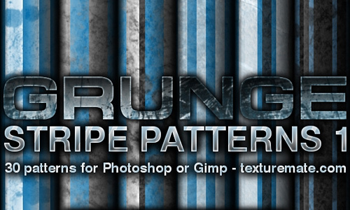 垃圾条纹模式设置为Photoshop或Gimp（30模式）<br /> http://www.texturemate.com/content/grunge-stripes-1-pattern-set-photoshop-or-gimp