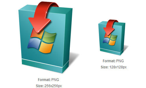 Windows操作系统的下载图标<br /> http://iconbug.com/detail/icon/1566/windows-operating-system-download/