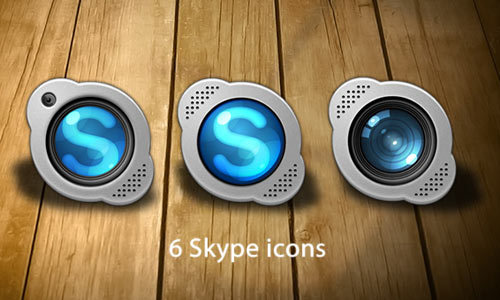 Skype的更换图标<br /> http://gianlucadivisi.deviantart.com/art/Skype-replacement-icons-184583830