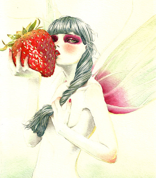 草莓仙子<br /> http://www.behance.net/gallery/Strawberry-Fairy/4270897