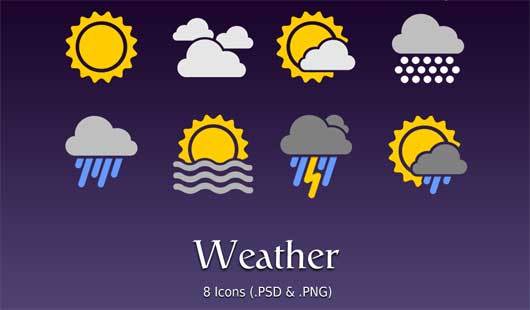Android版本：天气图标<br /> http://bharathp666.deviantart.com/art/Android-Weather-Icons-180719113