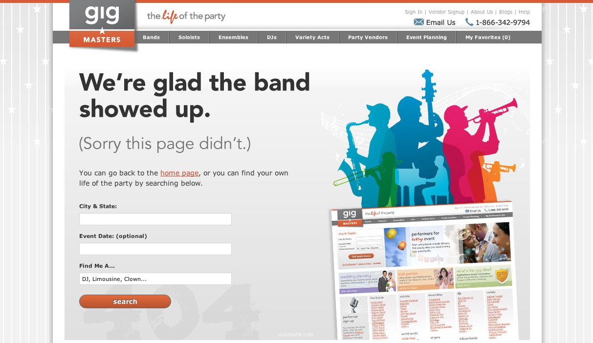 最新创意404页面设计欣赏