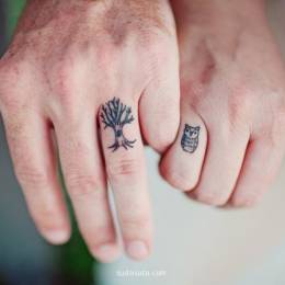 手上的承诺 创意纹身欣赏