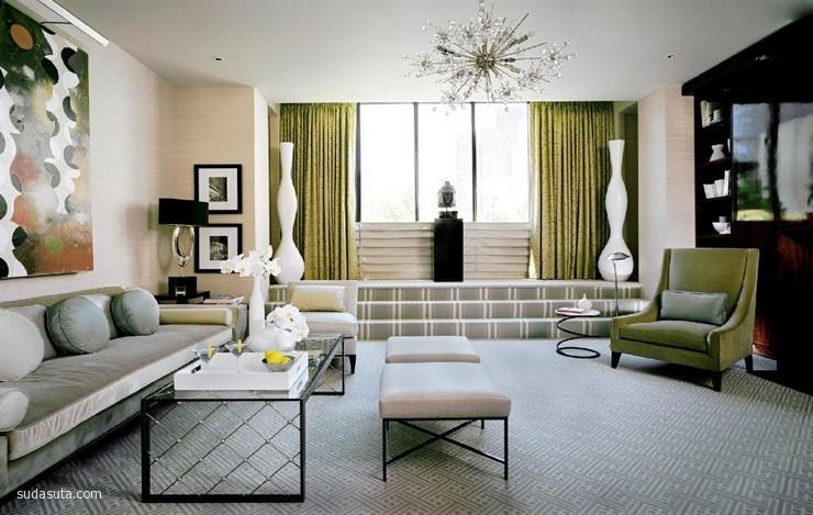 舒适时髦的现代客厅设计欣赏