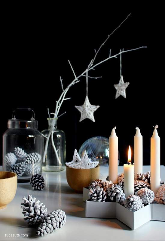 图片素材 圣诞蜡烛装饰品