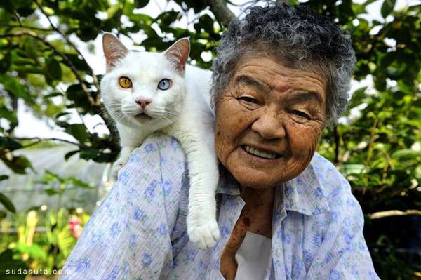 Miyoko Ihara 猫咪和奶奶