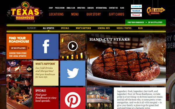 创意网站欣赏 牛排与美食