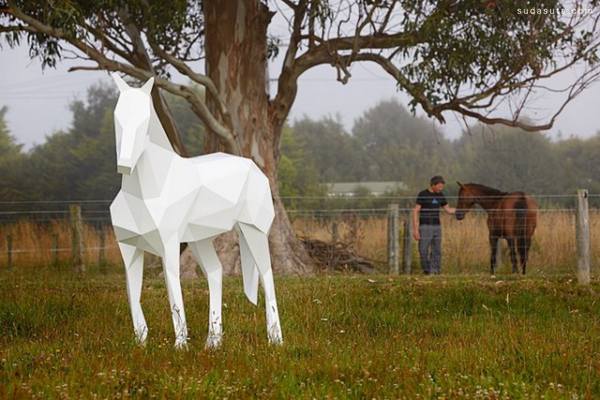 Ben Foster 几何动物雕塑欣赏