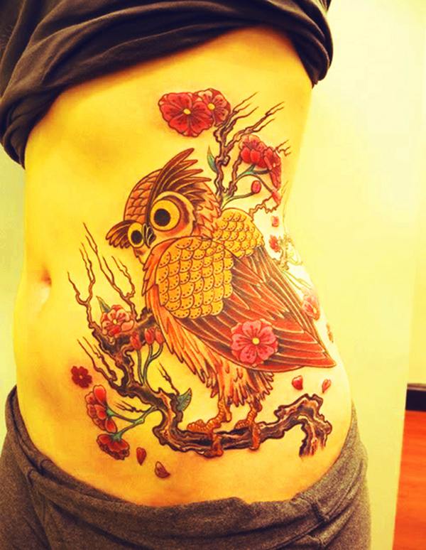 猫头鹰 创意纹身设计欣赏