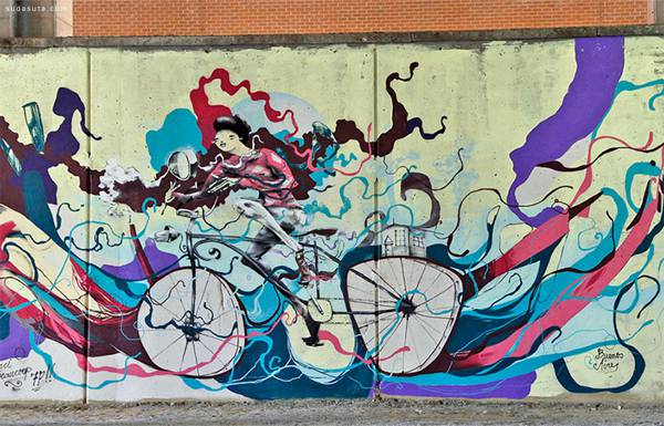 Mart 街头自行车主题涂鸦