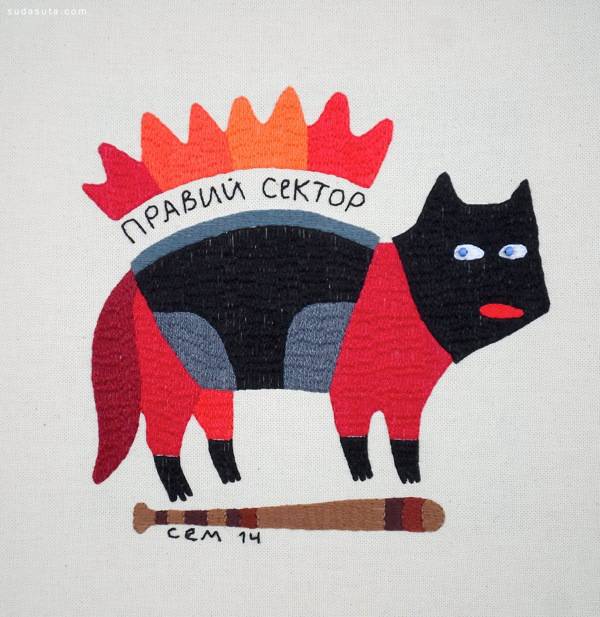 Ivan Semesyuk 手工童趣刺绣设计欣赏