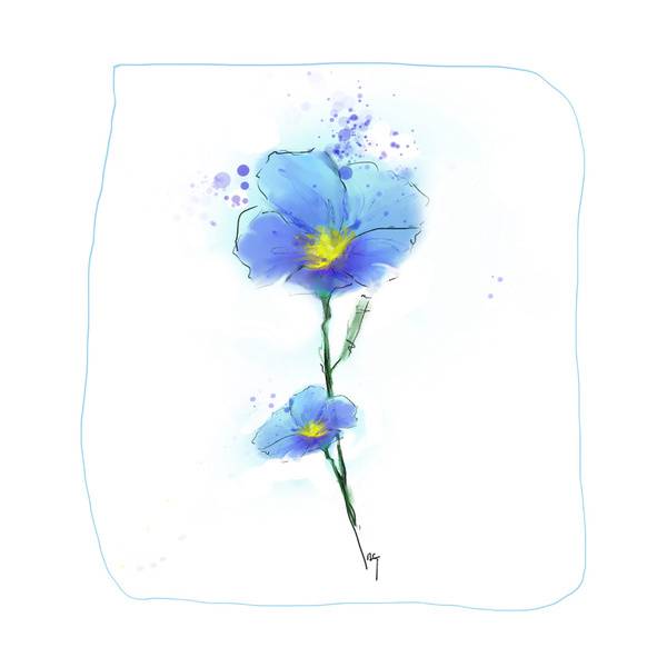Annemiek Groenhout 唯美自然的清新花朵插画