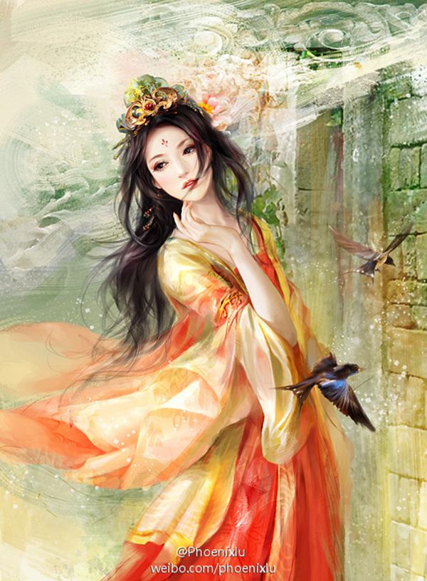 phoenix lu 中国风手绘细腻插画欣赏