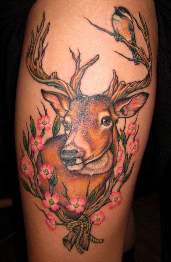 39-coloured-deer-tattoos