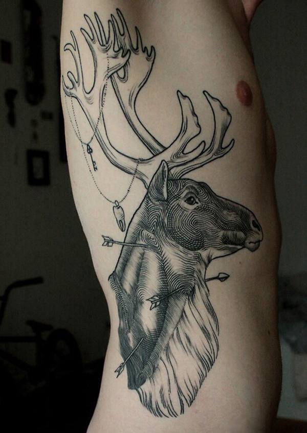40-Deer-Side-Tattoo-for-Men