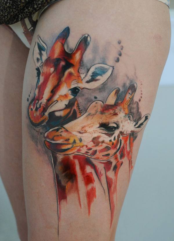 5-Watercolor-tattoo-giraffe
