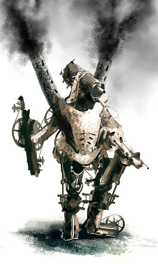 Steampunk Robot Concept 2