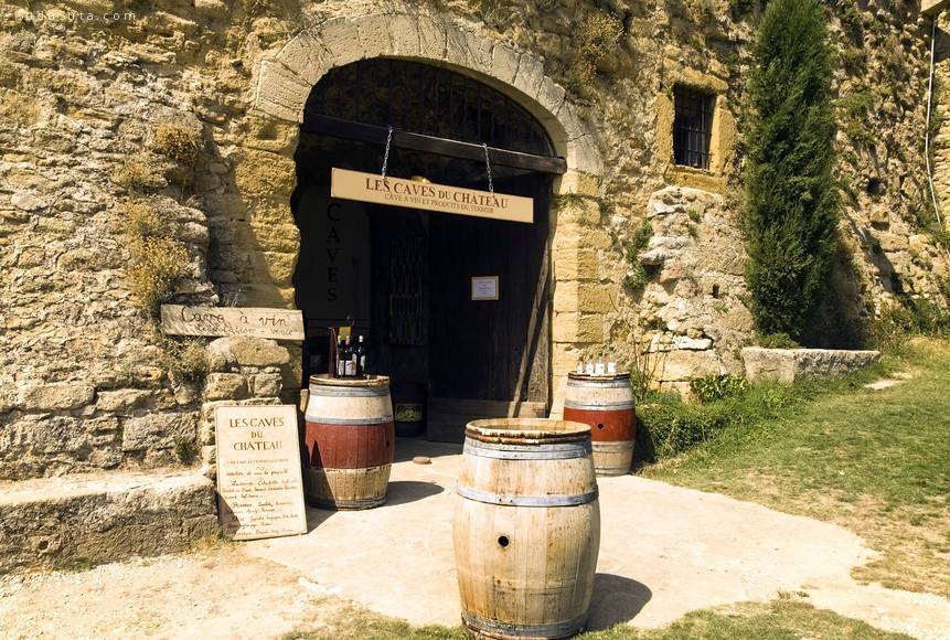 entrance to the wine cellar in the Provence, France