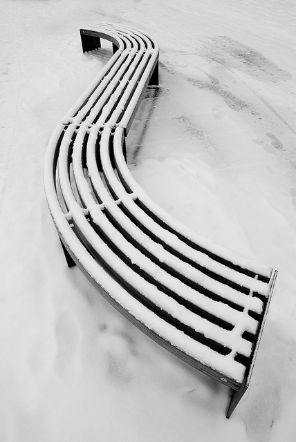 Minimal Winter  Bench