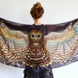 Roza Khamitova 神奇美丽的围巾艺术设计