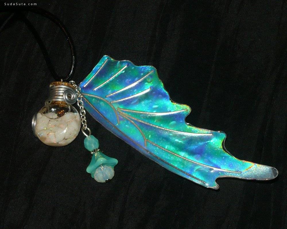 Opal Fairy - Vial filled with Opals by Ganjamira