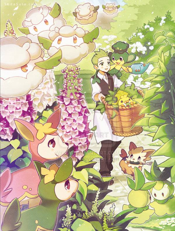 Pokemon:: Dento in the Garden by kissai