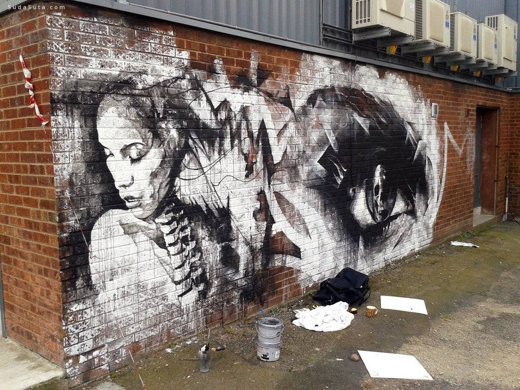 Street Art Work In Progress (Liverpool) by ART-BY-DOC