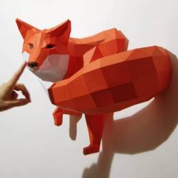 Paperwolf 动物造型立体纸艺