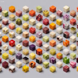 Lernert 和 Sander 的美食作品 立方体堆叠