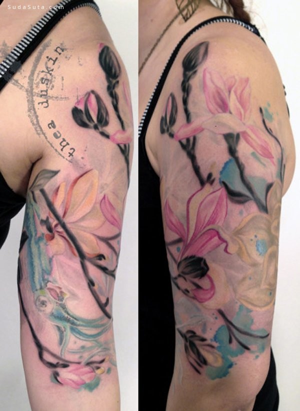 Magnolia Flower Tattoos (20)