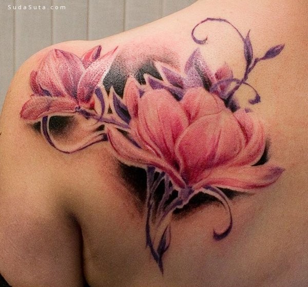 Magnolia Flower Tattoos (24)