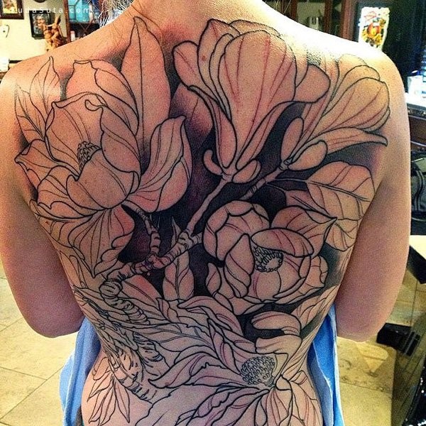 Magnolia Flower Tattoos (3)
