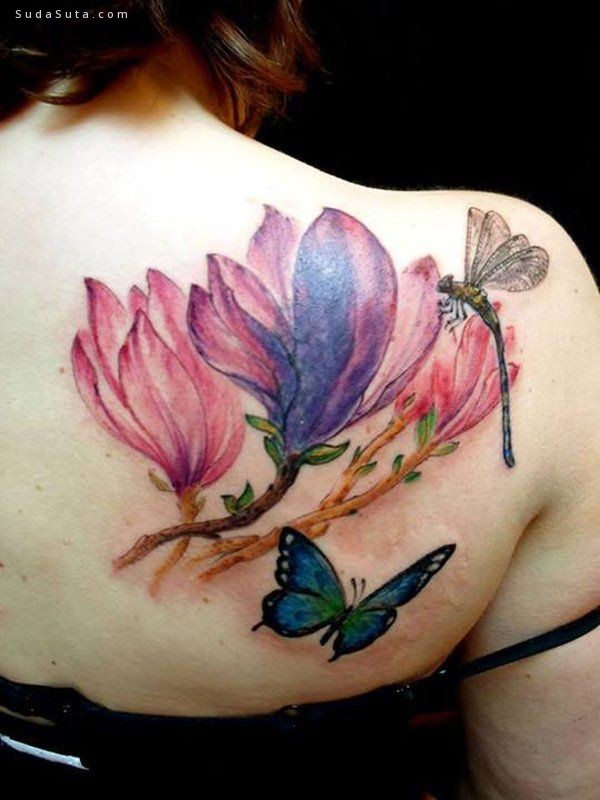 Magnolia Flower Tattoos (35)